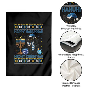 Hanukkah Cat Lover Gifts Garden Flag Happy Hanukkah Meowy Christmas TS12 Print Your Wear