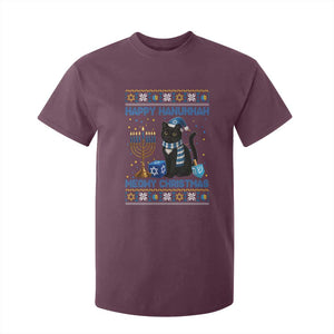 Hanukkah Cat Lover Gifts T Shirt For Kid Happy Hanukkah Meowy Christmas TS12 Maroon Print Your Wear