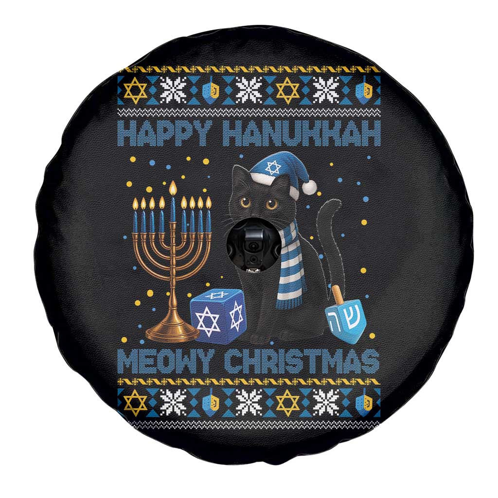 Hanukkah Cat Lover Gifts Spare Tire Cover Happy Hanukkah Meowy Christmas TS12 Print Your Wear