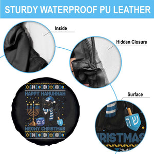 Hanukkah Cat Lover Gifts Spare Tire Cover Happy Hanukkah Meowy Christmas TS12 Print Your Wear