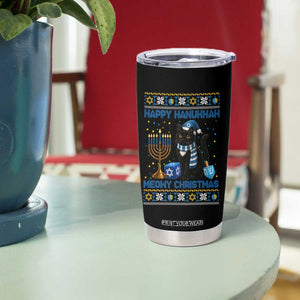 Hanukkah Cat Lover Gifts Tumbler Cup Happy Hanukkah Meowy Christmas TS12 Print Your Wear