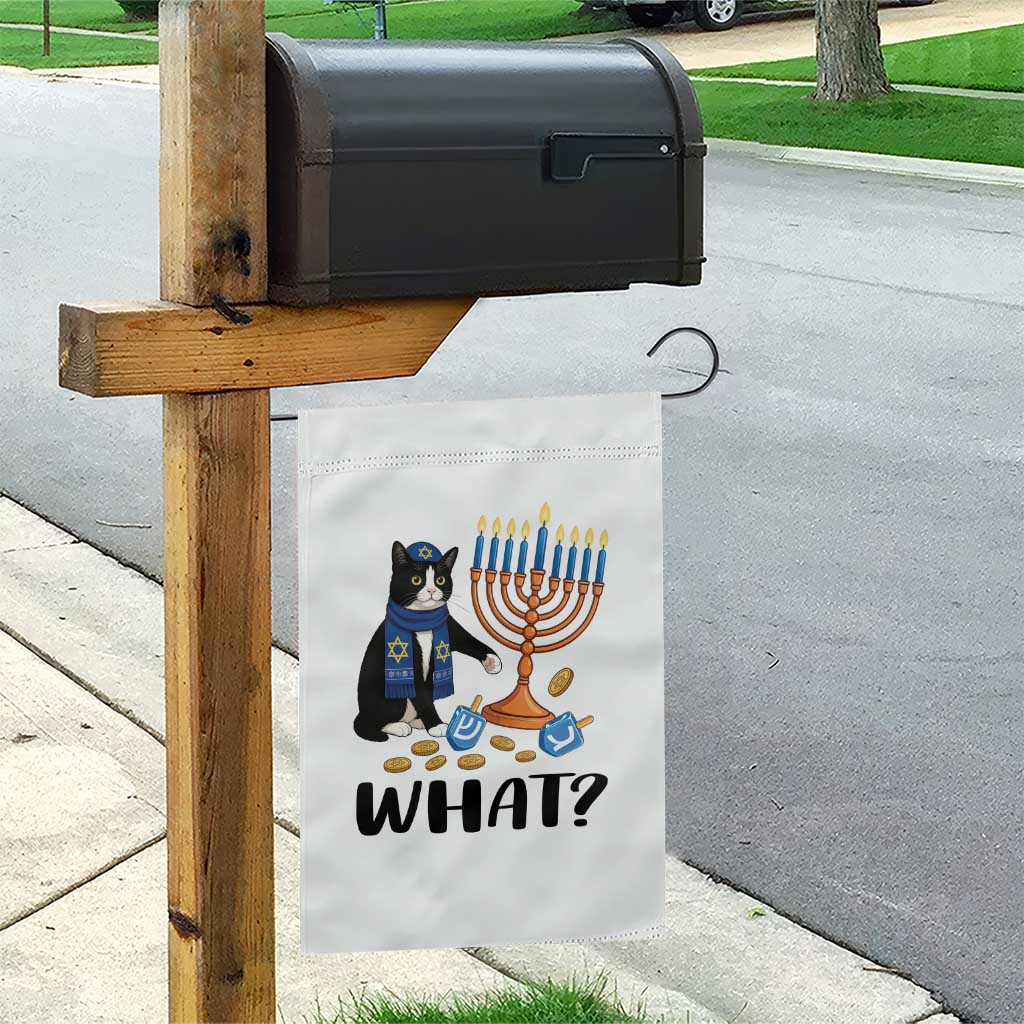 Funny Black Cat Chaos Hanukkah Menorah Gift Garden Flag TS12 Print Your Wear