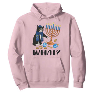 Funny Black Cat Chaos Hanukkah Menorah Gift Hoodie TS12 Light Pink Print Your Wear