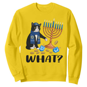 Funny Black Cat Chaos Hanukkah Menorah Gift Sweatshirt TS12 Daisy Print Your Wear