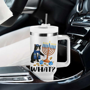 Funny Black Cat Chaos Hanukkah Menorah Gift Tumbler With Handle TS12 Print Your Wear