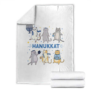Hanukkat Throw Blanket Funny Cats Hanukkah Festival Of Lights Gift TS12 Black Print Your Wear