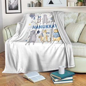 Hanukkat Throw Blanket Funny Cats Hanukkah Festival Of Lights Gift TS12 Print Your Wear