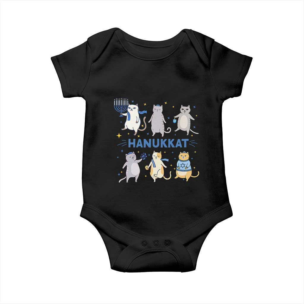 Hanukkat Baby Onesie Funny Cats Hanukkah Festival Of Lights Gift TS12 Black Print Your Wear