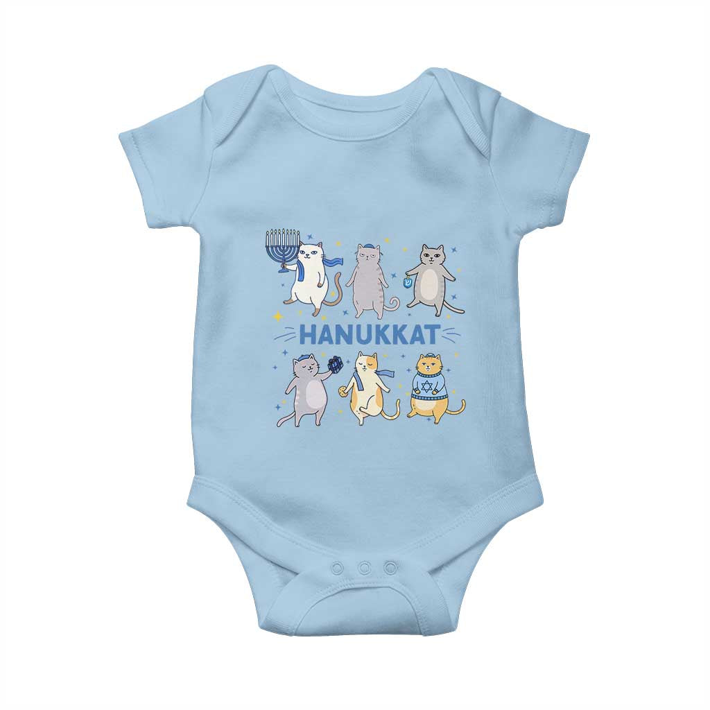 Hanukkat Baby Onesie Funny Cats Hanukkah Festival Of Lights Gift TS12 Light Blue Print Your Wear