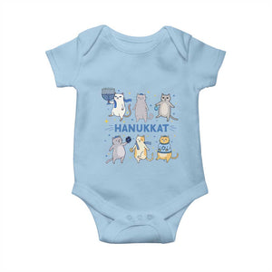 Hanukkat Baby Onesie Funny Cats Hanukkah Festival Of Lights Gift TS12 Light Blue Print Your Wear