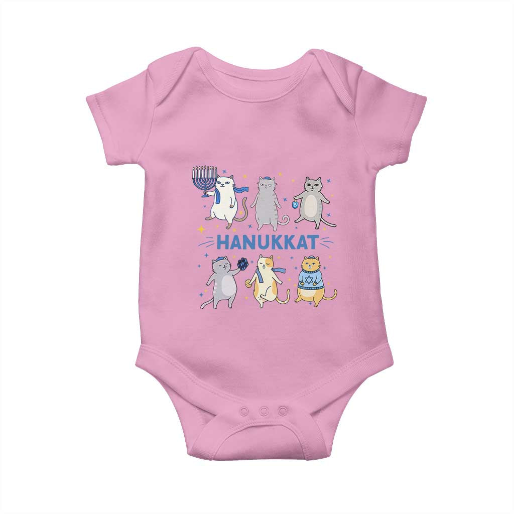 Hanukkat Baby Onesie Funny Cats Hanukkah Festival Of Lights Gift TS12 Light Pink Print Your Wear