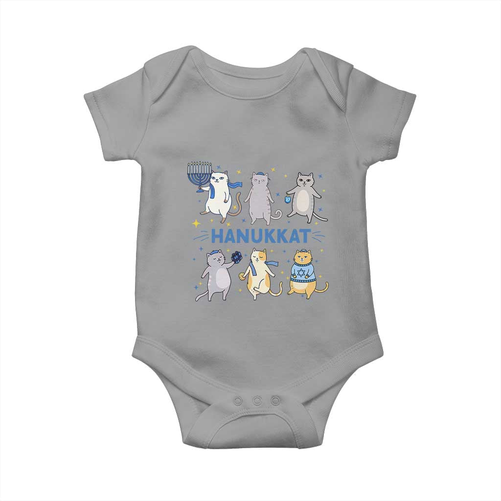 Hanukkat Baby Onesie Funny Cats Hanukkah Festival Of Lights Gift TS12 Sport Gray Print Your Wear