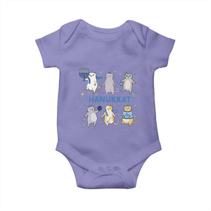 Hanukkat Baby Onesie Funny Cats Hanukkah Festival Of Lights Gift TS12 Violet Print Your Wear