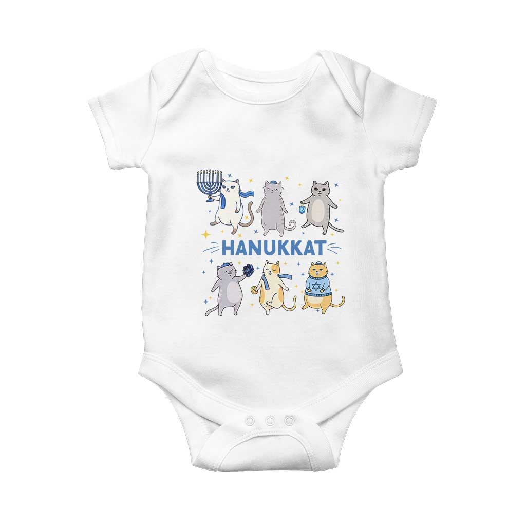 Hanukkat Baby Onesie Funny Cats Hanukkah Festival Of Lights Gift TS12 White Print Your Wear