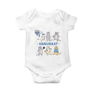 Hanukkat Baby Onesie Funny Cats Hanukkah Festival Of Lights Gift TS12 White Print Your Wear