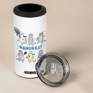 Hanukkat 4 in 1 Can Cooler Tumbler Funny Cats Hanukkah Festival Of Lights Gift TS12 Print Your Wear