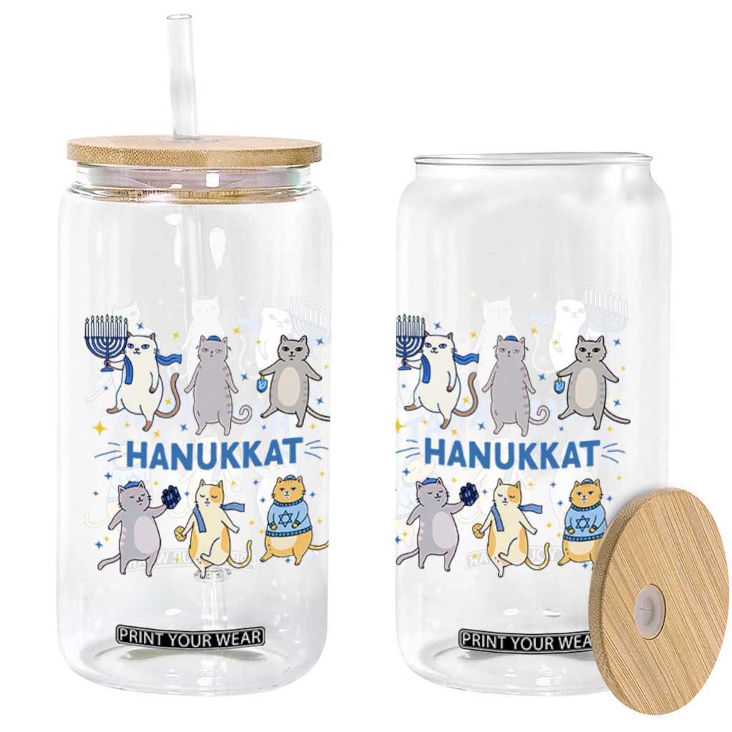 Hanukkat Glass Can Funny Cats Hanukkah Festival Of Lights Gift TS12 Print Your Wear