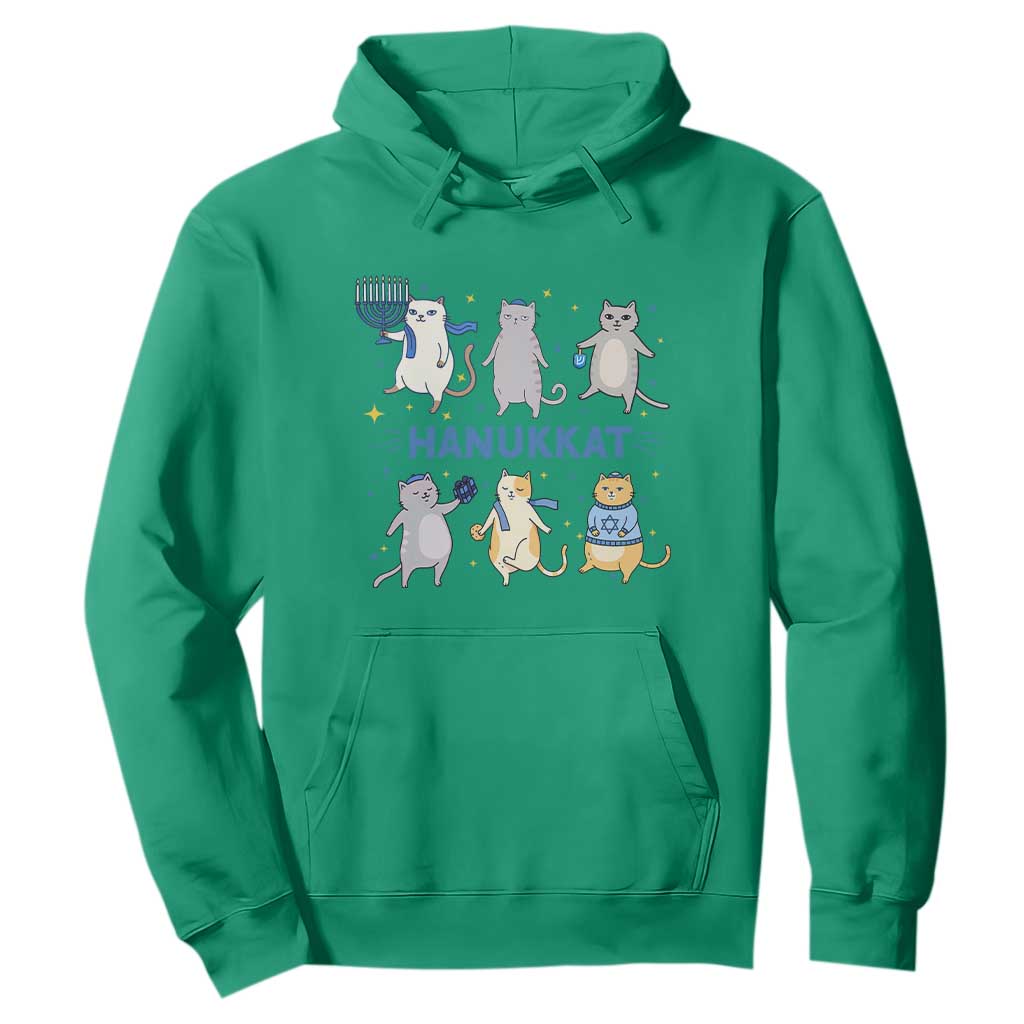Hanukkat Hoodie Funny Cats Hanukkah Festival Of Lights Gift TS12 Irish Green Print Your Wear