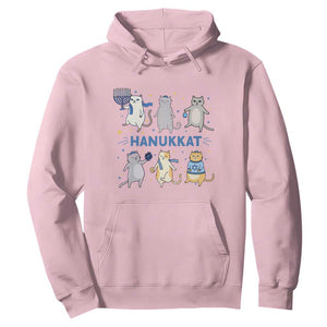 Hanukkat Hoodie Funny Cats Hanukkah Festival Of Lights Gift TS12 Light Pink Print Your Wear