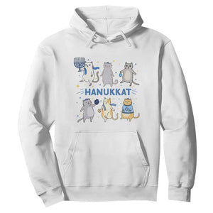 Hanukkat Hoodie Funny Cats Hanukkah Festival Of Lights Gift TS12 White Print Your Wear