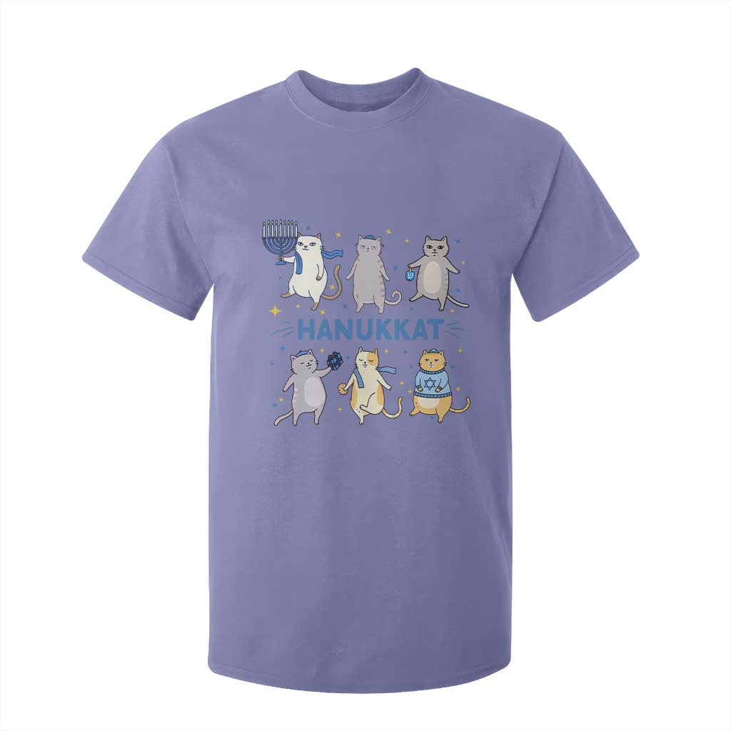 Hanukkat T Shirt For Kid Funny Cats Hanukkah Festival Of Lights Gift TS12 Violet Print Your Wear