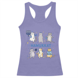 Hanukkat Racerback Tank Top Funny Cats Hanukkah Festival Of Lights Gift TS12 Violet Print Your Wear