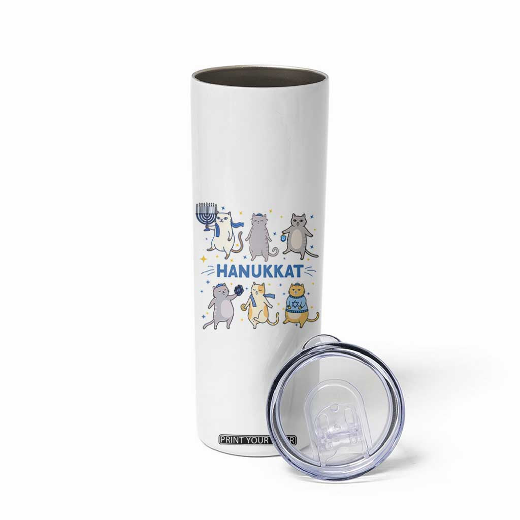Hanukkat Skinny Tumbler Funny Cats Hanukkah Festival Of Lights Gift TS12 Print Your Wear