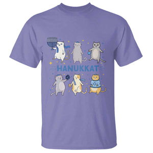 Hanukkat T Shirt Funny Cats Hanukkah Festival Of Lights Gift TS12 Violet Print Your Wear
