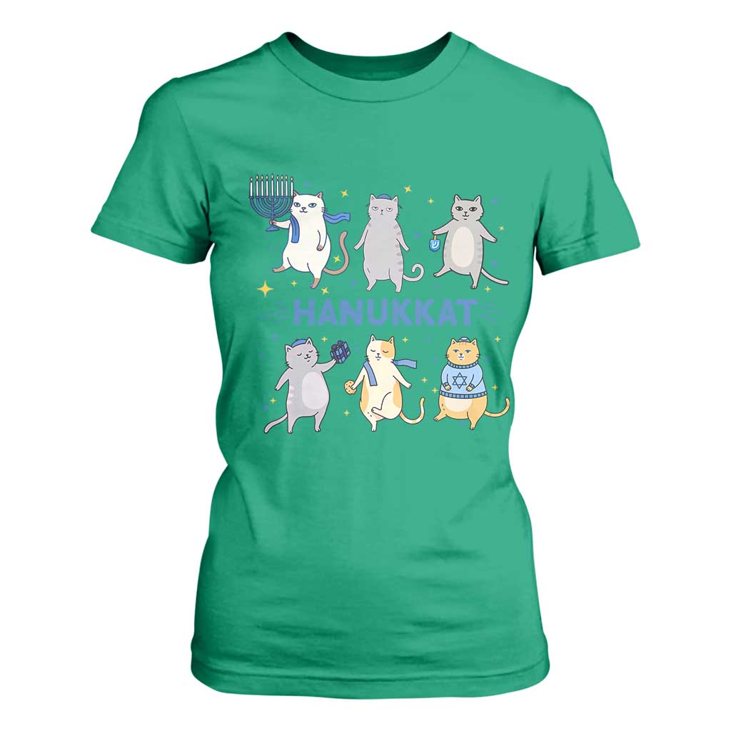 Hanukkat T Shirt For Women Funny Cats Hanukkah Festival Of Lights Gift TS12 Irish Green Print Your Wear