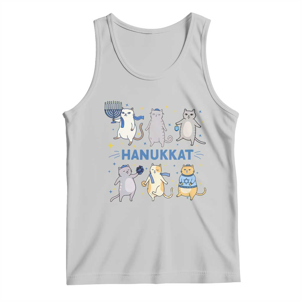 Hanukkat Tank Top Funny Cats Hanukkah Festival Of Lights Gift TS12 Ash Print Your Wear