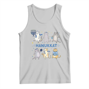 Hanukkat Tank Top Funny Cats Hanukkah Festival Of Lights Gift TS12 Ash Print Your Wear