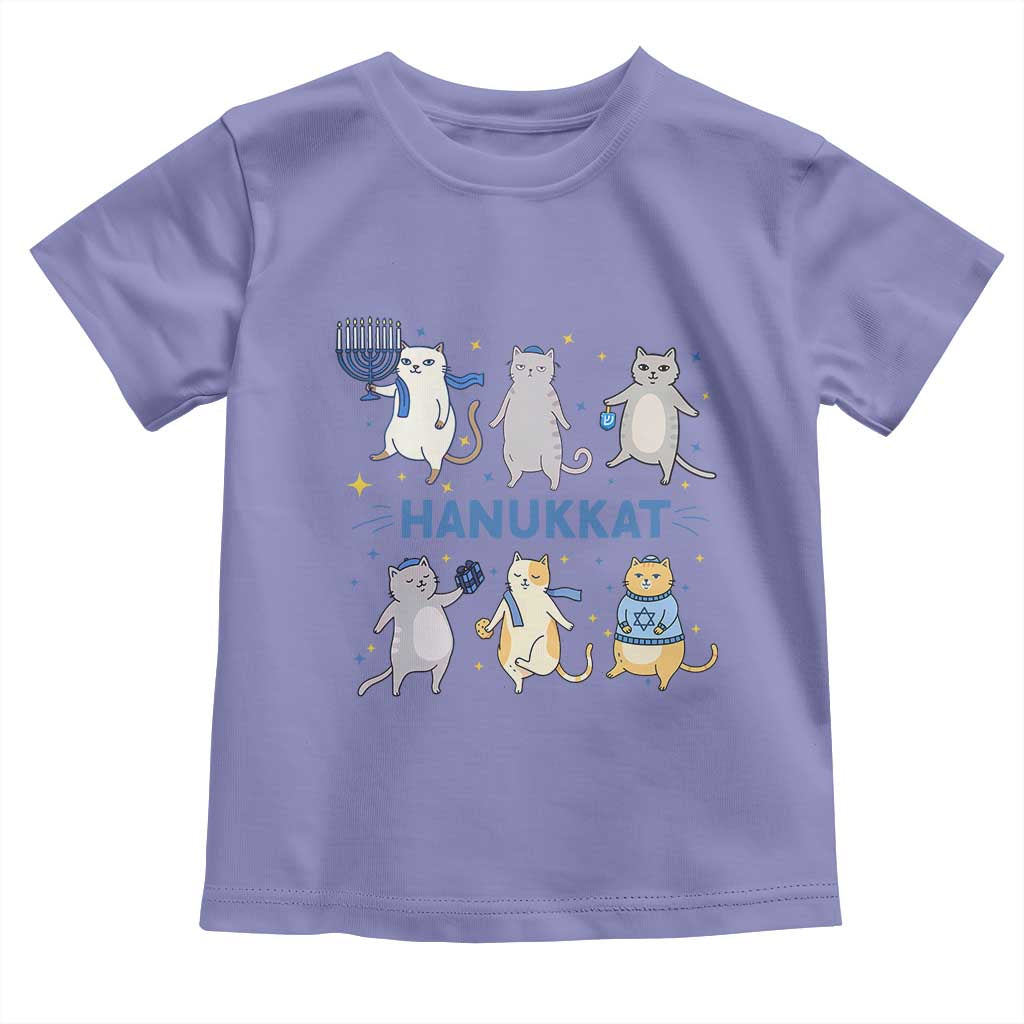 Hanukkat Toddler T Shirt Funny Cats Hanukkah Festival Of Lights Gift TS12 Violet Print Your Wear