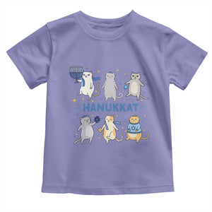 Hanukkat Toddler T Shirt Funny Cats Hanukkah Festival Of Lights Gift TS12 Violet Print Your Wear
