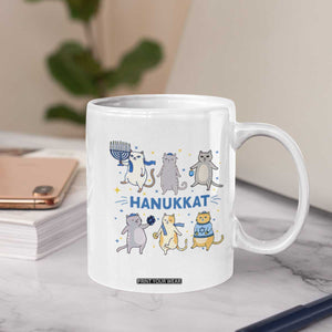 Hanukkat Coffee Mug Funny Cats Hanukkah Festival Of Lights Gift TS12 Print Your Wear