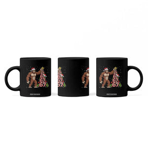 Bigfoot Christmas Tree 67 Coffee Mug Holiday Six Seven Meme Brainrot Gift TS12 Print Your Wear