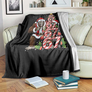 Trending Six Seven Meme Bigfoot Christmas Tree Throw Blanket Holiday Gift TS12 Print Your Wear