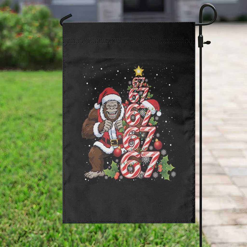 Trending Six Seven Meme Bigfoot Christmas Tree Garden Flag Holiday Gift TS12 Print Your Wear