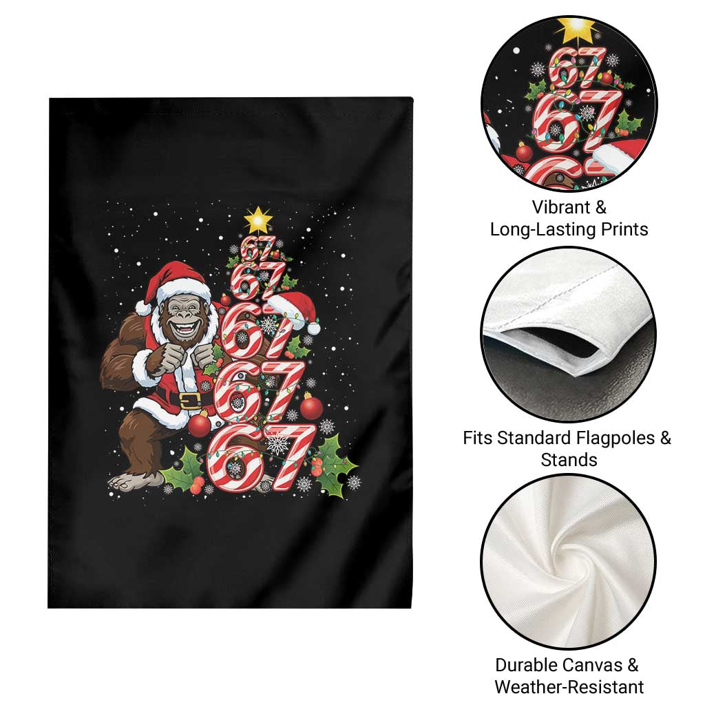 Trending Six Seven Meme Bigfoot Christmas Tree Garden Flag Holiday Gift TS12 Print Your Wear