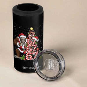 Trending Six Seven Meme Bigfoot Christmas Tree 4 in 1 Can Cooler Tumbler Holiday Gift TS12 Print Your Wear