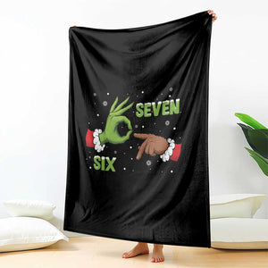 Funny Green And Bigfoot Six Seven Meme Throw Blanket Christmas Trend Gift TS12 Print Your Wear