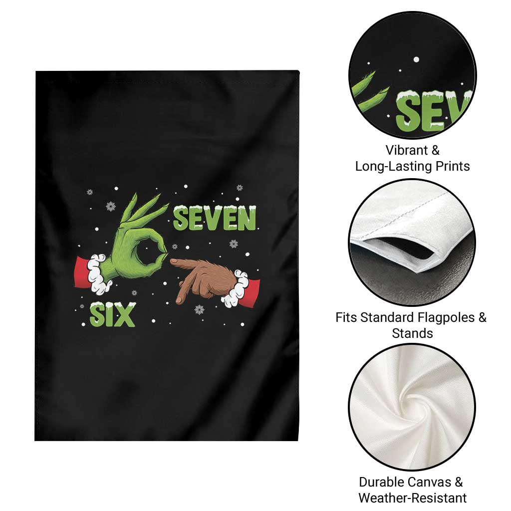 Funny Green And Bigfoot Six Seven Meme Garden Flag Christmas Trend Gift TS12 Print Your Wear