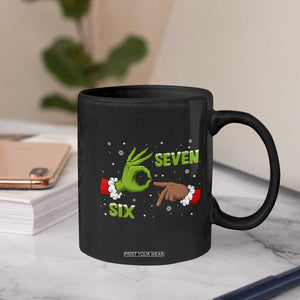 Funny Green And Bigfoot Six Seven Meme Coffee Mug Christmas Trend Gift TS12 Print Your Wear
