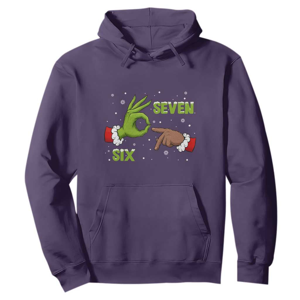Funny Green And Bigfoot Six Seven Meme Hoodie Christmas Trend Gift TS12 Purple Print Your Wear