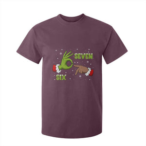 Funny Green And Bigfoot Six Seven Meme T Shirt For Kid Christmas Trend Gift TS12 Maroon Print Your Wear