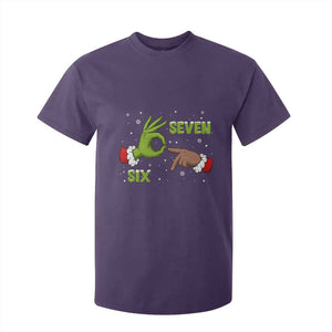 Funny Green And Bigfoot Six Seven Meme T Shirt For Kid Christmas Trend Gift TS12 Purple Print Your Wear
