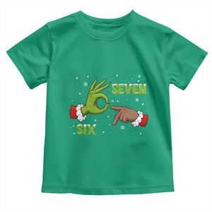 Funny Green And Bigfoot Six Seven Meme Toddler T Shirt Christmas Trend Gift TS12 Irish Green Print Your Wear