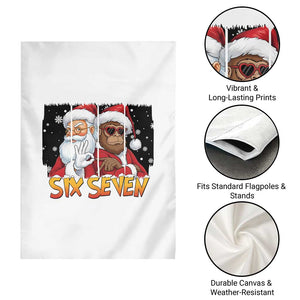Six Seven Meme Santa Bigfoot Garden Flag 67 Viral Gen Alpha Slang Christmas Gift TS12 Print Your Wear