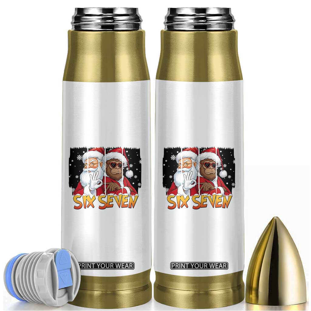 Six Seven Meme Santa Bigfoot Bullet Tumbler 67 Viral Gen Alpha Slang Christmas Gift TS12 White Print Your Wear