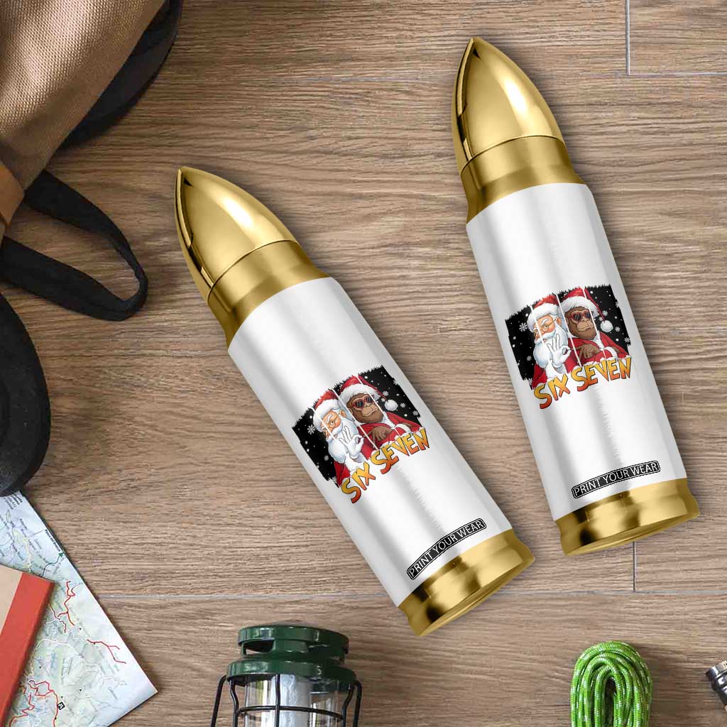 Six Seven Meme Santa Bigfoot Bullet Tumbler 67 Viral Gen Alpha Slang Christmas Gift TS12 Print Your Wear