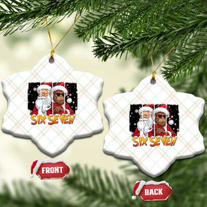 Six Seven Meme Santa Bigfoot Ceramic Ornament 67 Viral Gen Alpha Slang Christmas Gift TS12 Print Your Wear